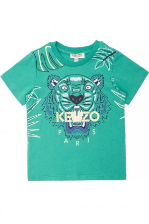 T-shirt with a tiger head print, zdjęcie 1 T-shirt with a tiger head print od Kenzo Kids